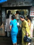 Some of the women in front of one&nbsp;shop