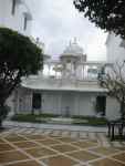 Lake Palace courtyard