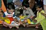 Children with their new&nbsp;books!