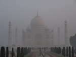 The Taj in the morning&nbsp;fog